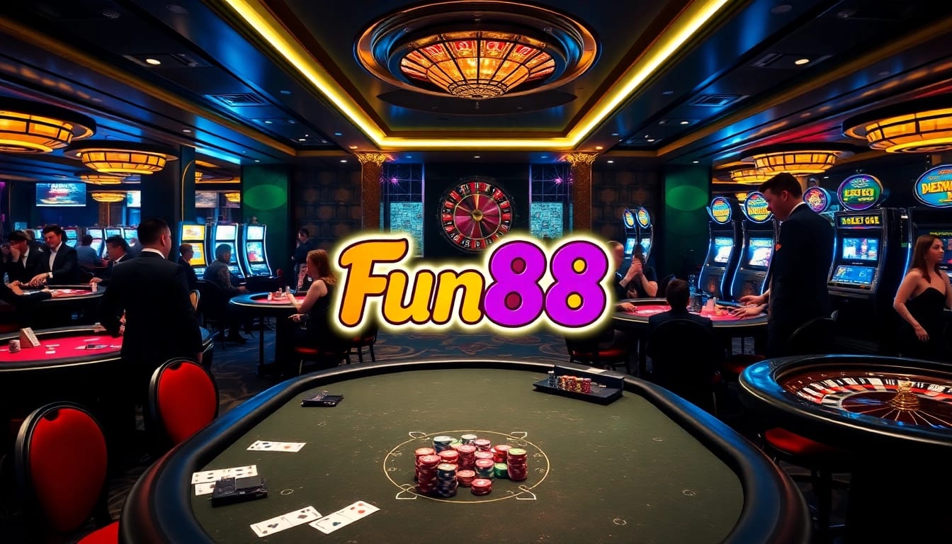 Experience high-stakes excitement at Fun88 with thrilling casino games and vibrant betting.