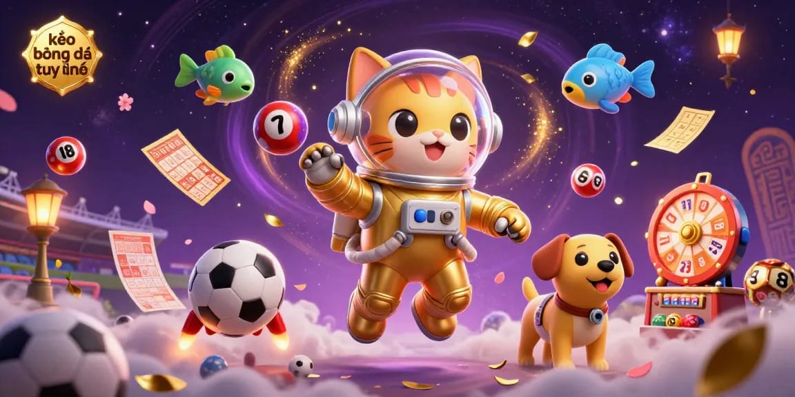 Experience kèo bóng đá trực tuyến with a vivid 3D digital illustration, maximizing your sports betting excitement.
