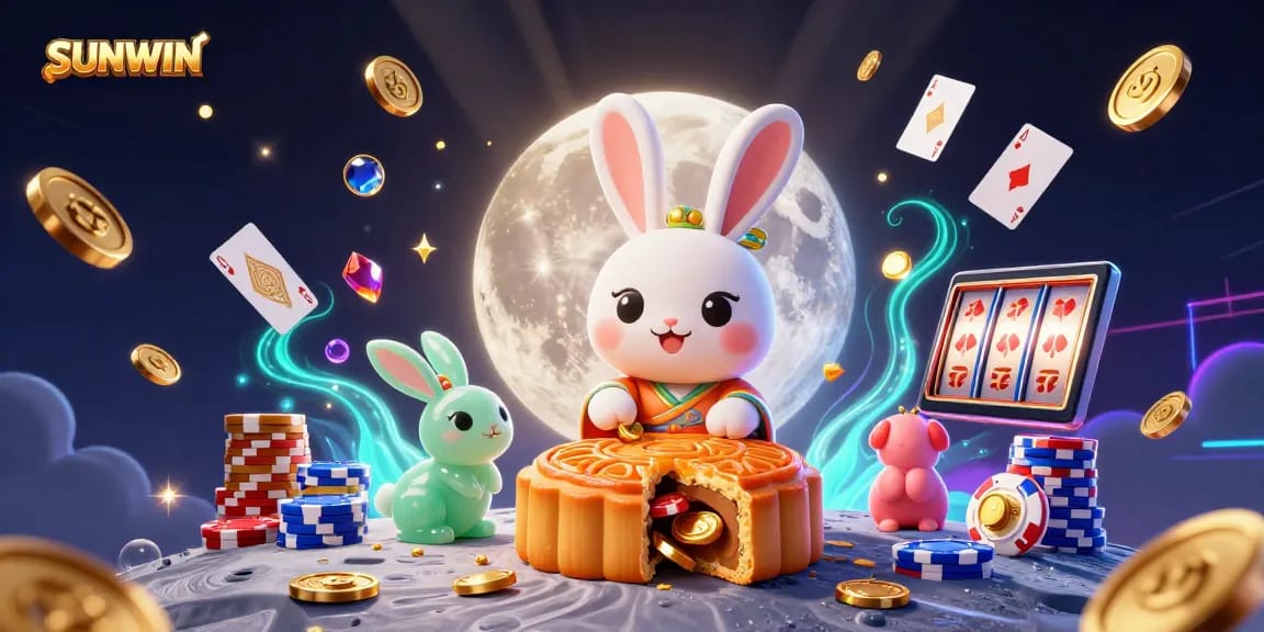Engage with SUNWIN's vibrant online casino world as moon rabbits reveal hidden treasures while playing.