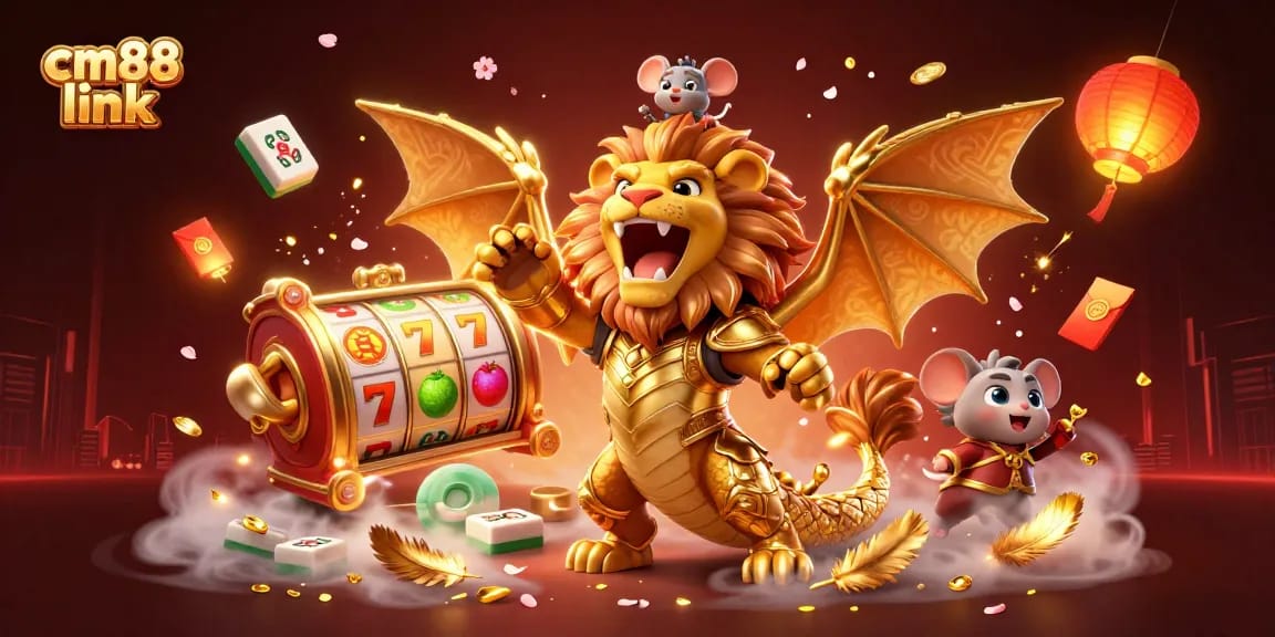 Engage with cm88 link through thrilling slot reels and dynamic casino elements in this vivid illustration.