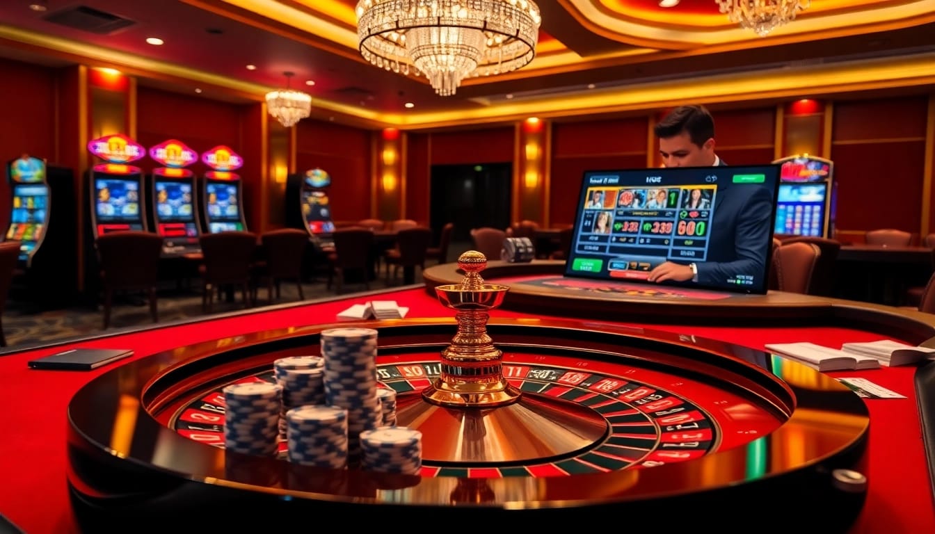 Experience the excitement of F168 đăng nhập with vibrant casino visuals and thrilling gaming elements.