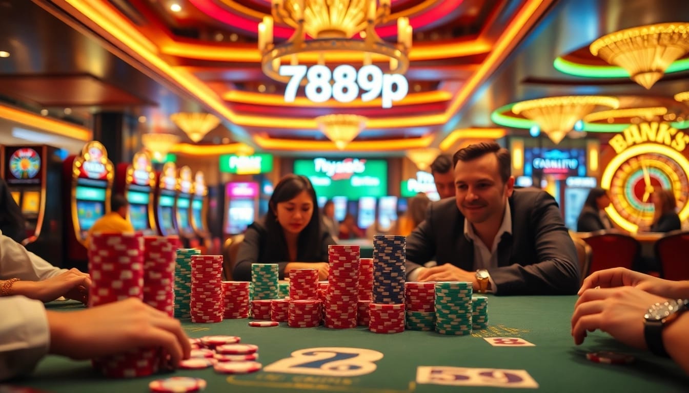 Experience the excitement of casino gaming with 789p's vibrant tables and thrilling atmosphere.