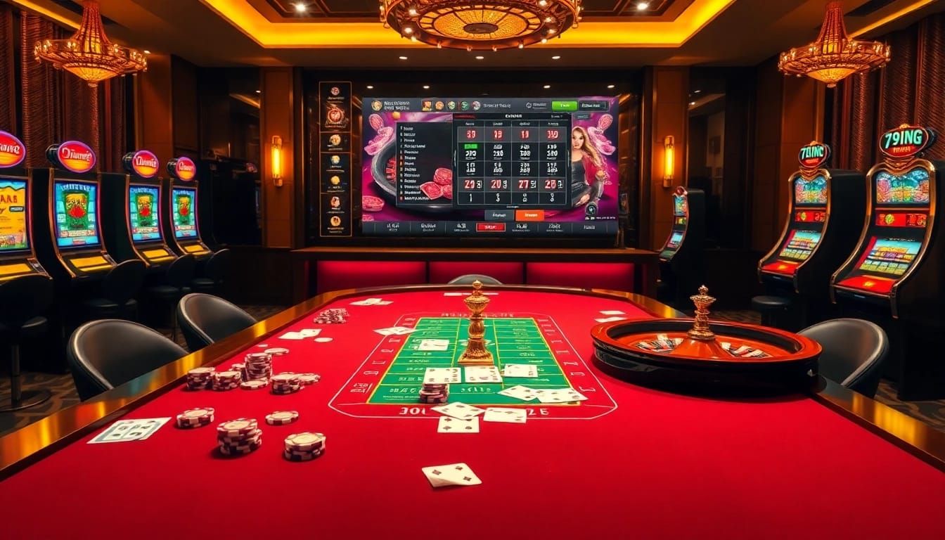Experience the thrill of gambling at 79KING, featuring poker, roulette, and vibrant slot machines.