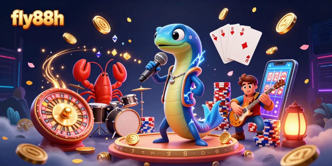 Engage with fly88h's vibrant underwater casino scene full of excitement and rich visual detail.