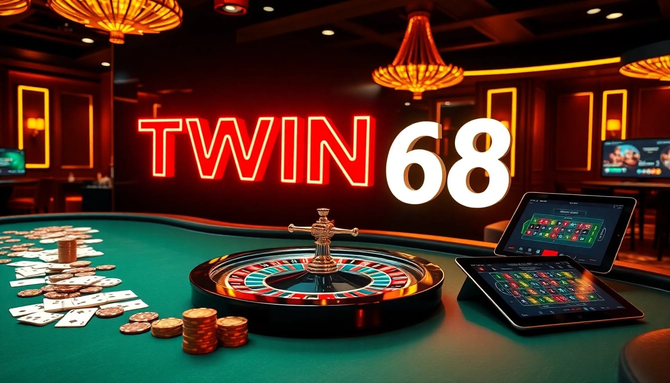 Experience thrilling gameplay at TWIN68 with vibrant roulette and poker action.
