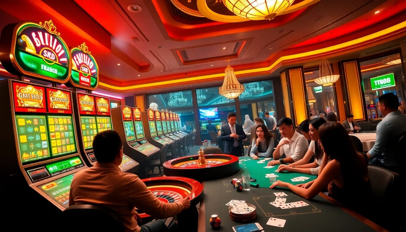 Experience thrilling gameplay at tr88 with dynamic slot machines and a lively casino atmosphere.