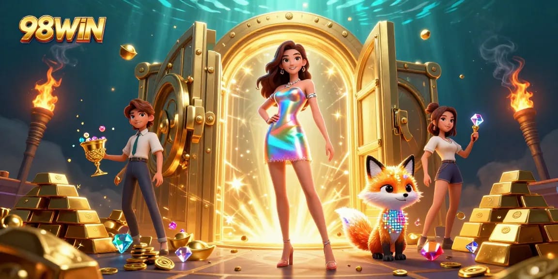 Experience thrilling gameplay on 98WIN with vibrant casino visuals and engaging gaming elements.