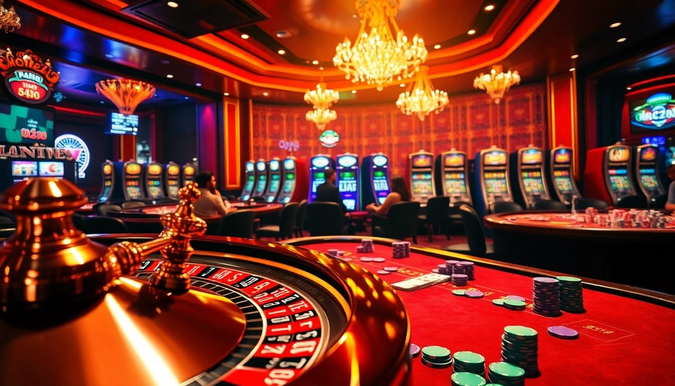 Experience the thrill of high-stakes action at https://bem88.com with luxurious casino imagery capturing excitement and elegance.