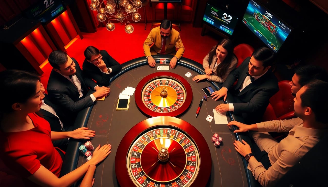 Exciting casino action at 789Win featuring poker chips and a roulette wheel.