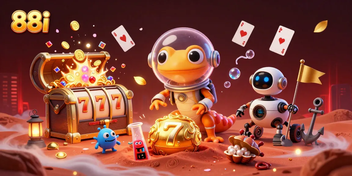Explore high-stakes gaming at 88i through a lively 3D Martian casino adventure.