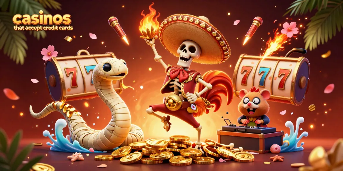 Experience dynamic gameplay at casinos that accept credit cards with exciting slots and vibrant scenes.