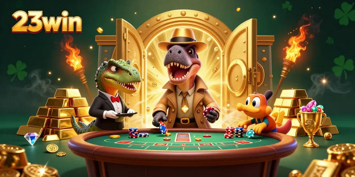 Experience thrilling wins with 23win at a dynamic casino scene featuring exciting game elements.