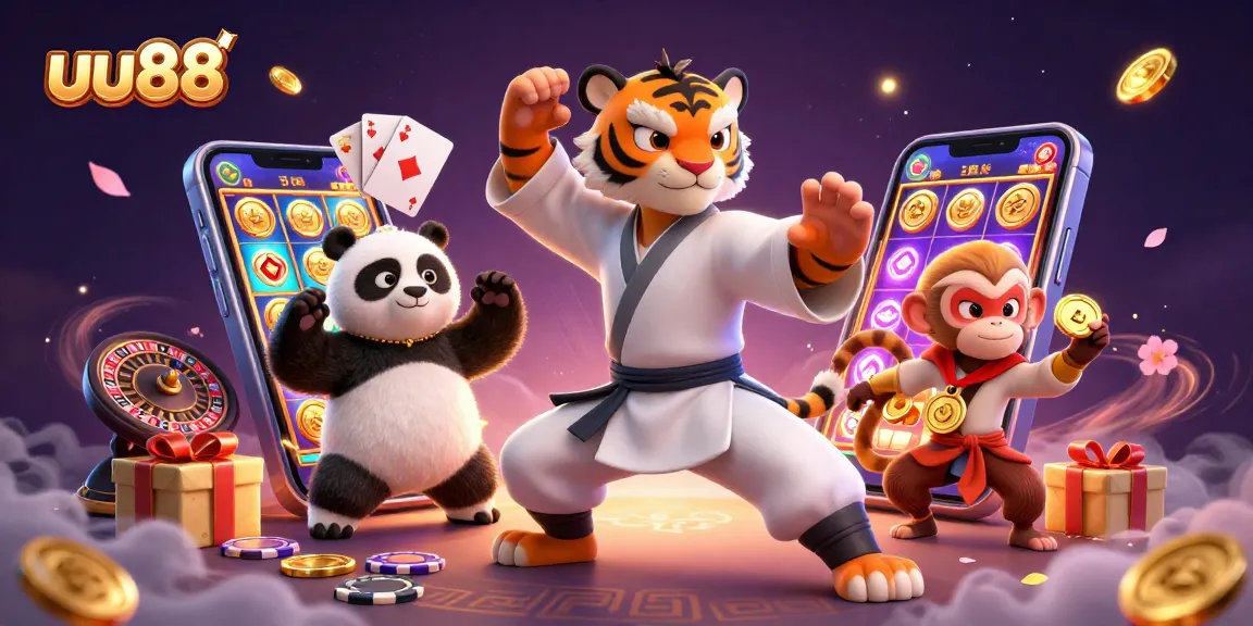 Experience the excitement of uu88 with distinctive games and fun, showcasing vibrant gaming elements and characters.
