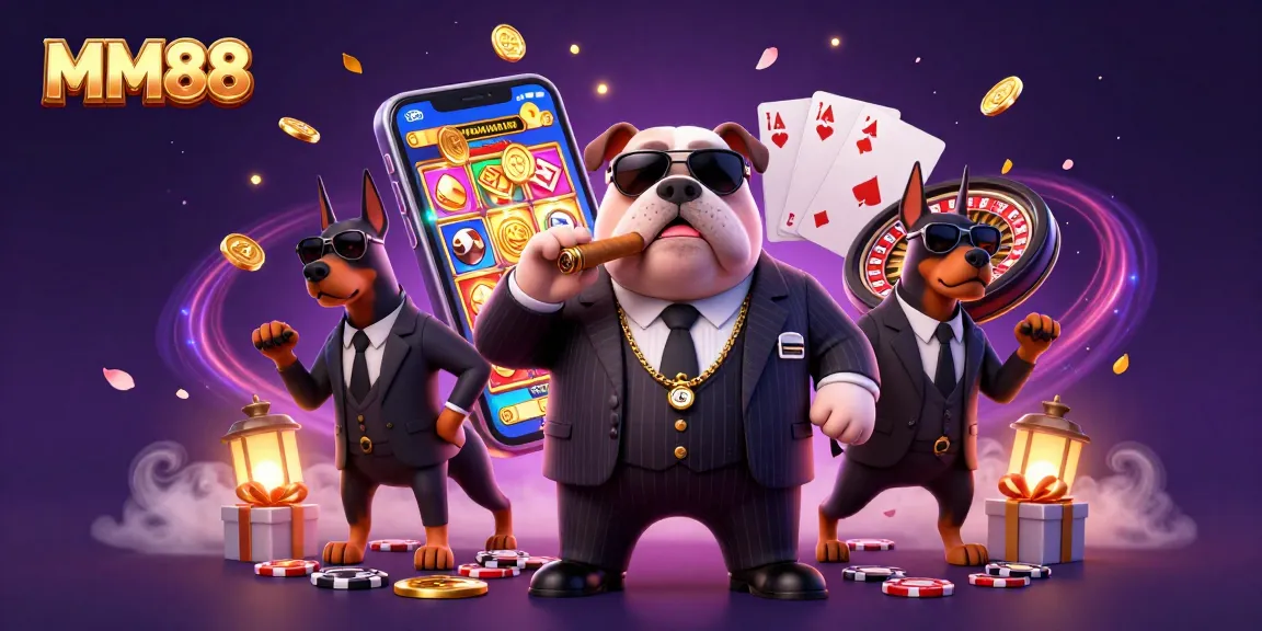Spin the reels at MM88 and join the 3D mafia boss in a thrilling casino adventure!