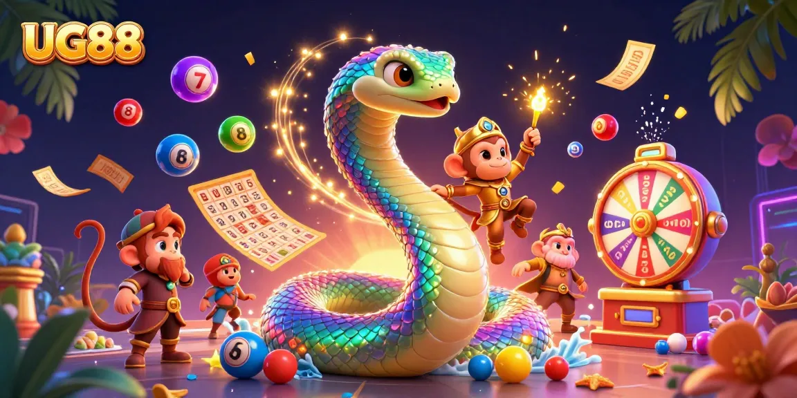 Experience thrilling gameplay at UG88 with vibrant lottery elements and lively casino atmosphere.