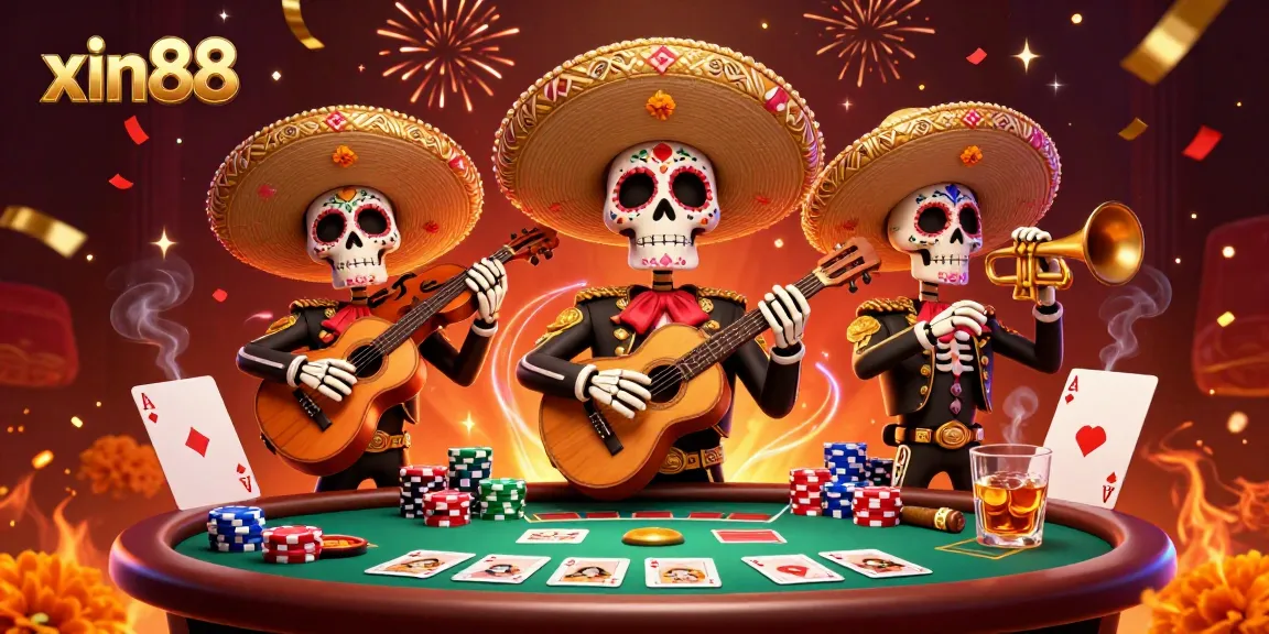 Experience thrilling gameplay at xin88 with vibrant 3D visual art featuring interactive poker dynamics.