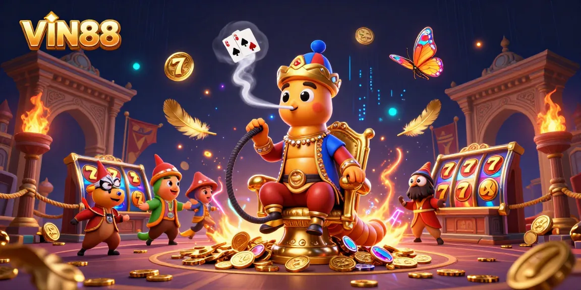 Experience thrilling gameplay with VIN88's dynamic casino scene showcasing captivating visuals.