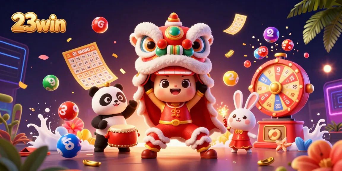 Engage with thrilling 23win games in a vibrant, festive carnival atmosphere featuring lucky elements and characters.