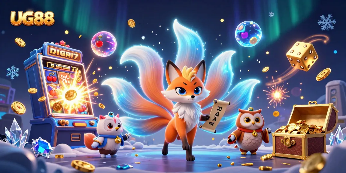 Experience the vibrant casino excitement with UG88, featuring the mystical nine-tailed fox spirit and jackpot elements.