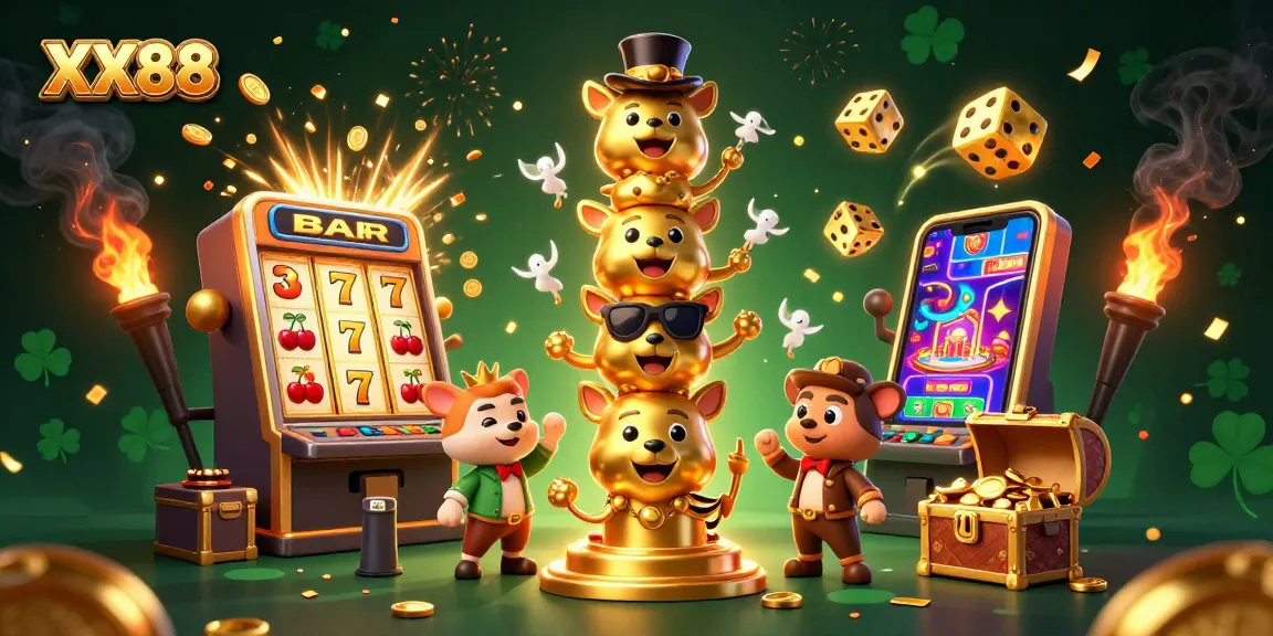 Immerse yourself in XX88’s thrilling casino experience with vibrant 3D elements and dynamic game atmosphere.