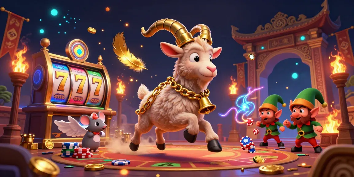 Experience NET88's festive casino chaos with Krampus, an angel mouse, and mischievous gremlins stealing chips.