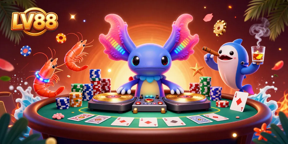 Experience the thrilling action at LV88 with vibrant gaming characters and dynamic elements.