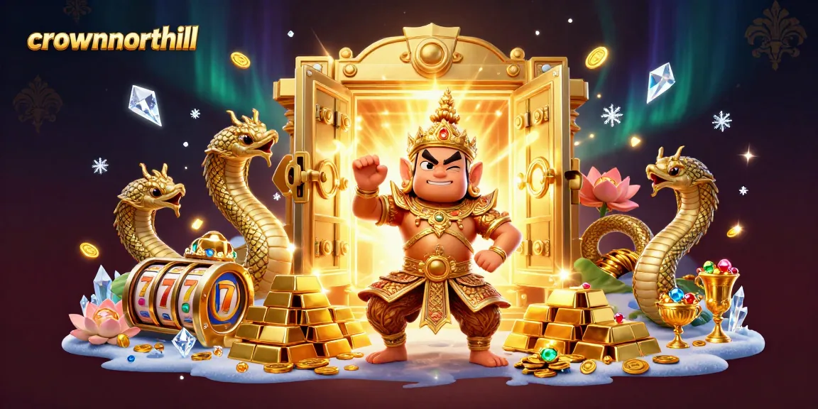 Crownnorthill players triggering bonus buy slots with vibrant gems and treasure around them