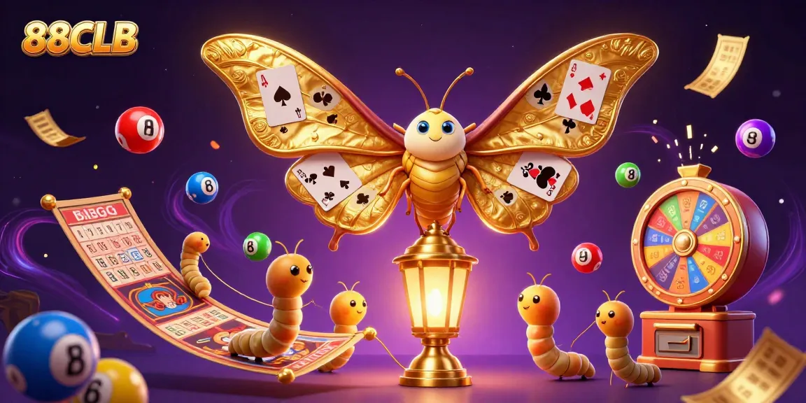 Win big with 88CLB: 3D illustration showcasing vibrant lottery and casino excitement