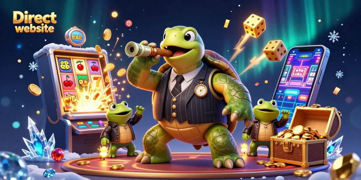 Engage with winning strategies at the Direct website, featuring a lively casino scene with vibrant characters and games.