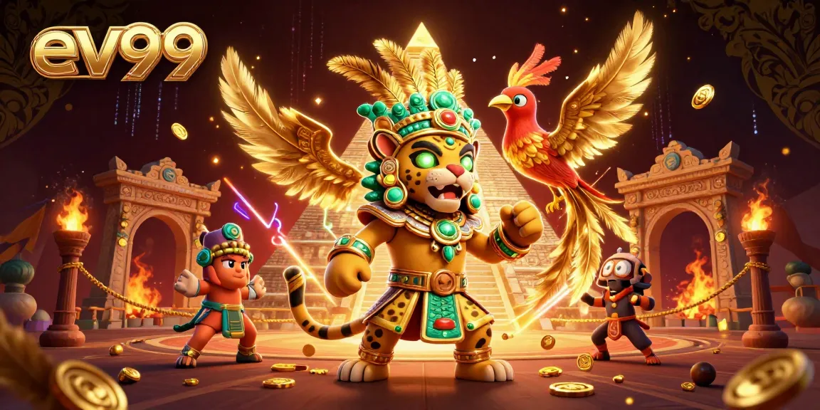 Engage in exciting bets at ev99 with unique casino visuals featuring majestic creatures and treasures.