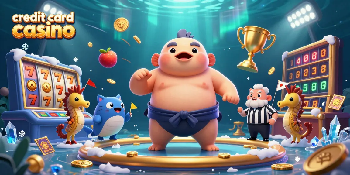 Experience the excitement of a credit card casino with vibrant creatures and captivating game elements.
