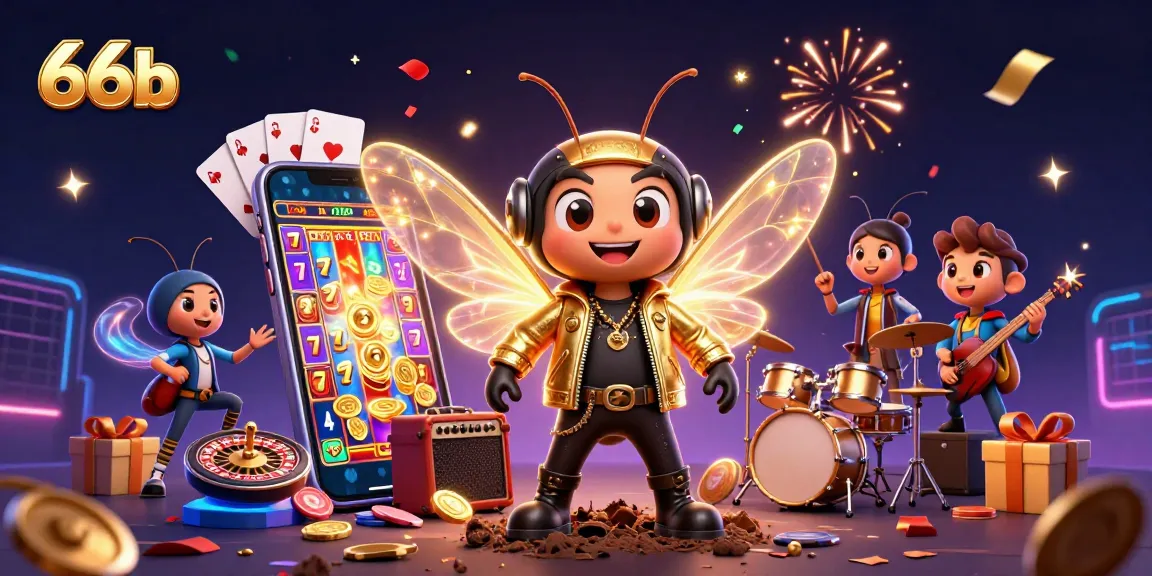 Experience thrilling gaming adventures with 66b's dynamic online casino features and enchanting characters.