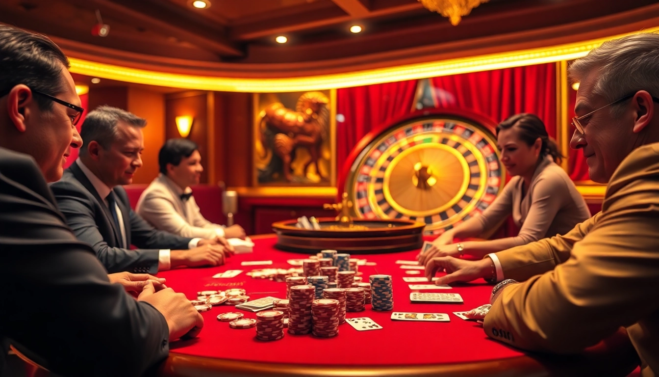 Experience the thrill of gambling with AU88 at a luxurious casino table.