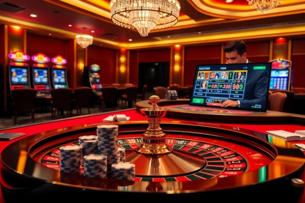 Experience the excitement of F168 đăng nhập with vibrant casino visuals and thrilling gaming elements.