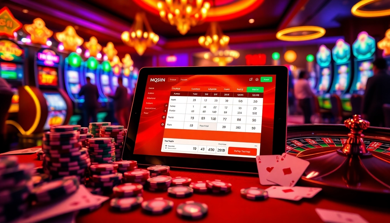 Lô đề trực tuyến online gambling interface with casino chips and cards.