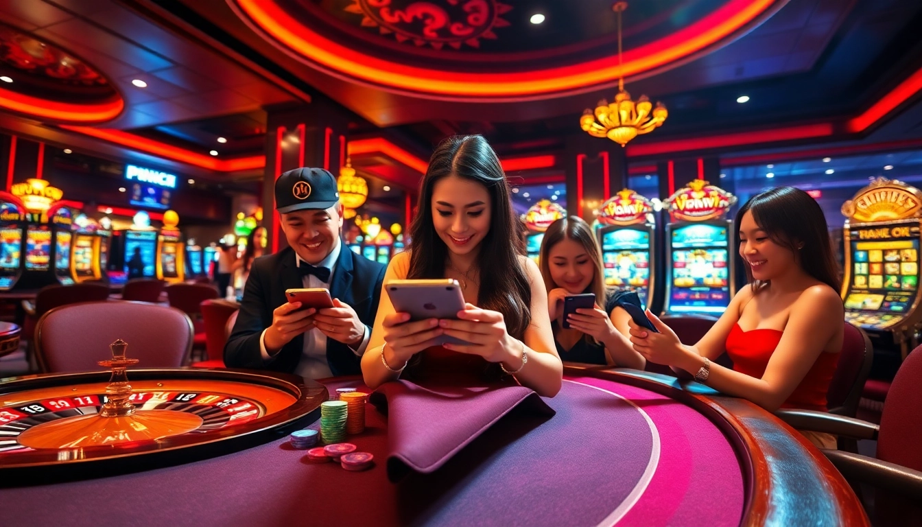 Enhance your gaming experience with VIPWIN APP, featuring a luxury casino environment and interactive gambling.