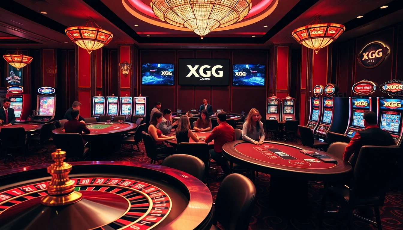 Experience the thrill of gambling at XXGG with vibrant casino games and luxurious ambiance.