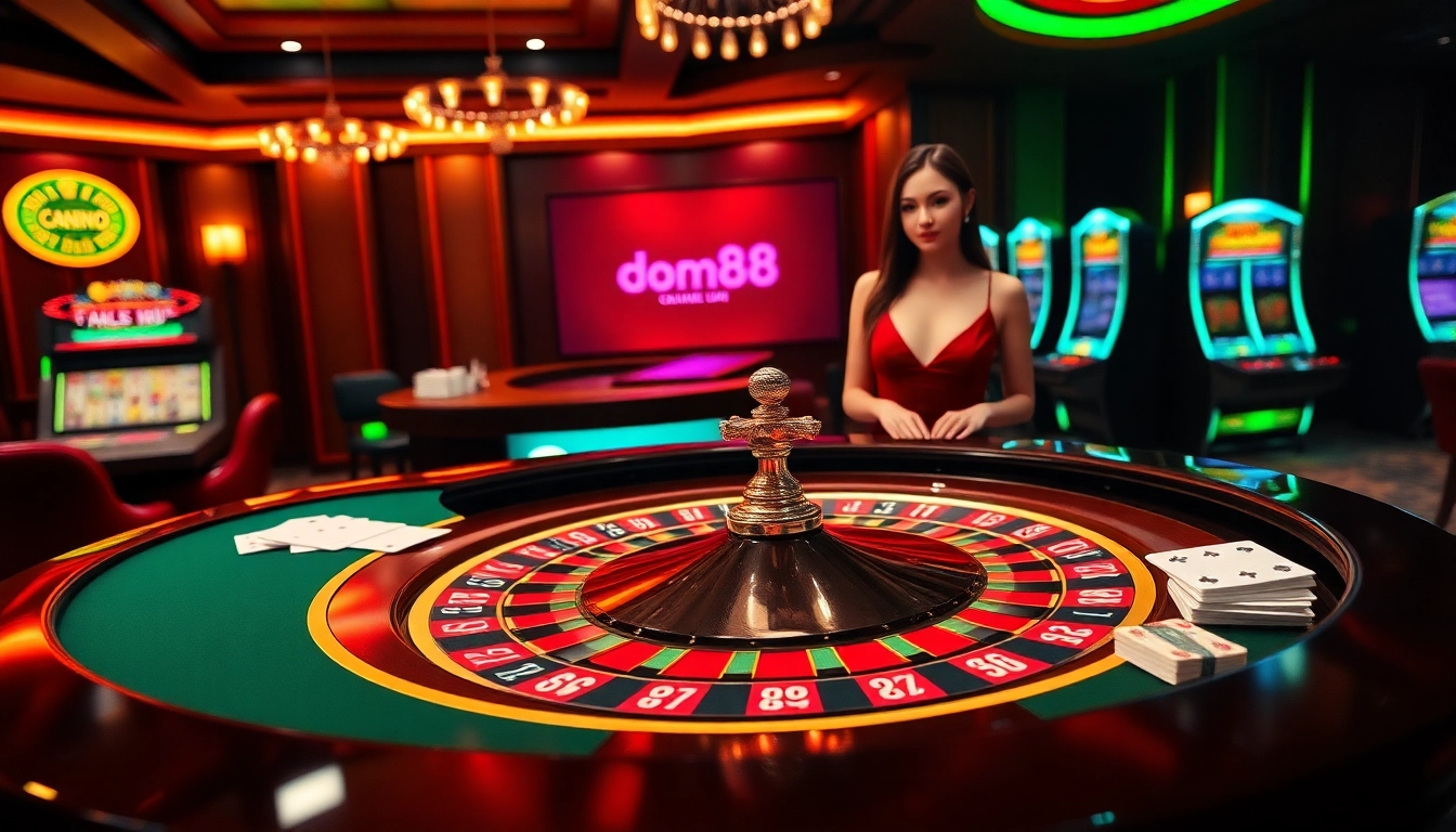 Experience thrilling gambling at dom88.us.com with vibrant casino tables and engaging live dealers.