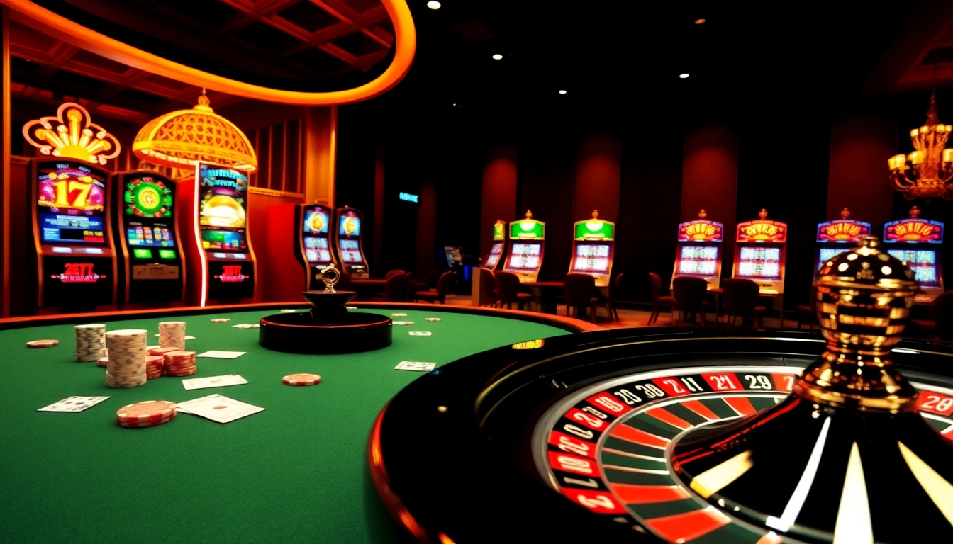 Experience thrilling moments at 23win with vibrant casino tables and exciting slot machines.