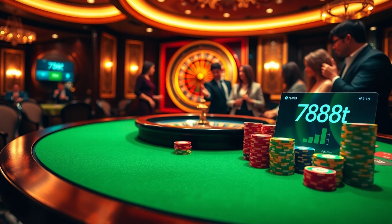 Experience the thrill of 788t gaming at an elegant casino table.