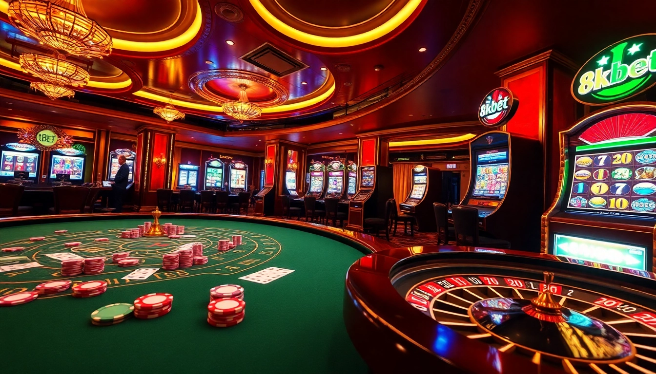 Experience the excitement of gambling at 8kbet with vibrant casino elements and engaging gameplay.