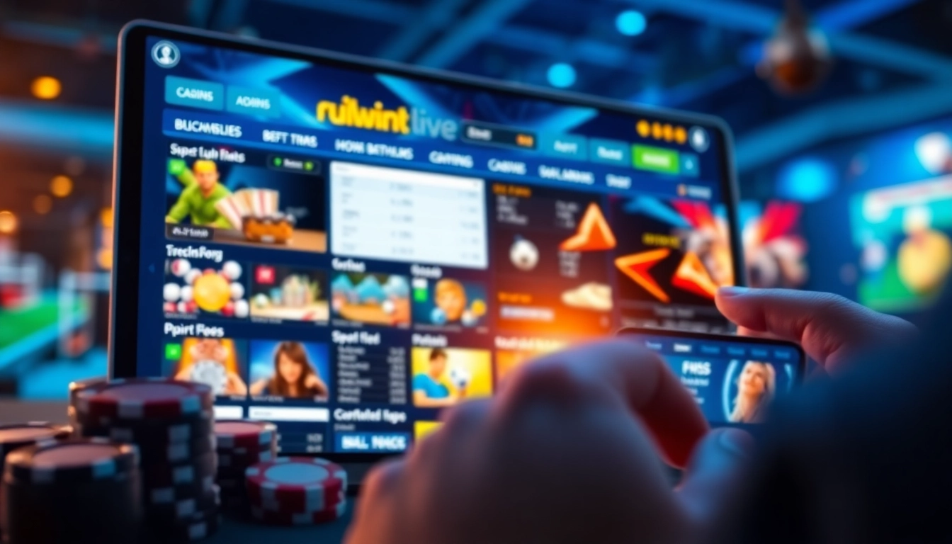 Engaging online betting scene at https://kuwins.live/, showcasing casino games and sports betting.