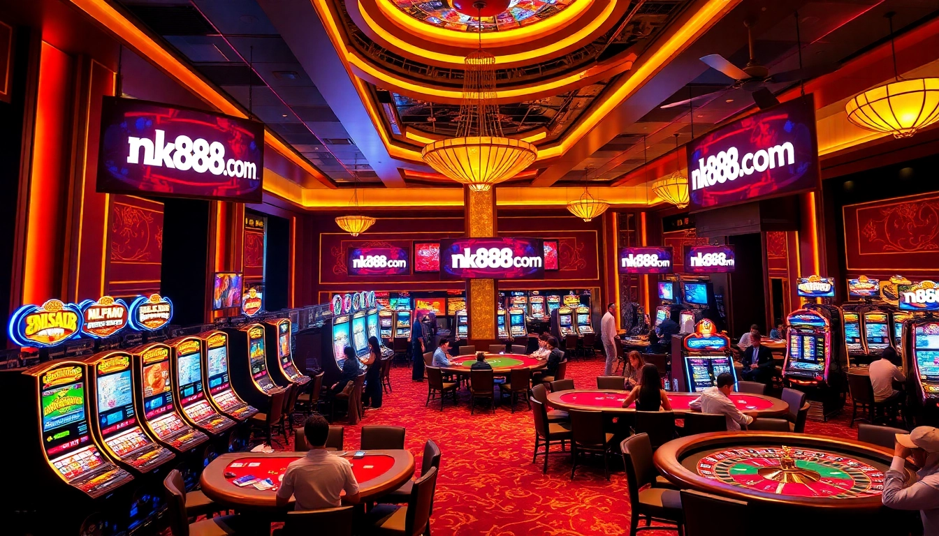 Experience the thrill of gambling at nk88 com with vibrant slot machines and poker tables.