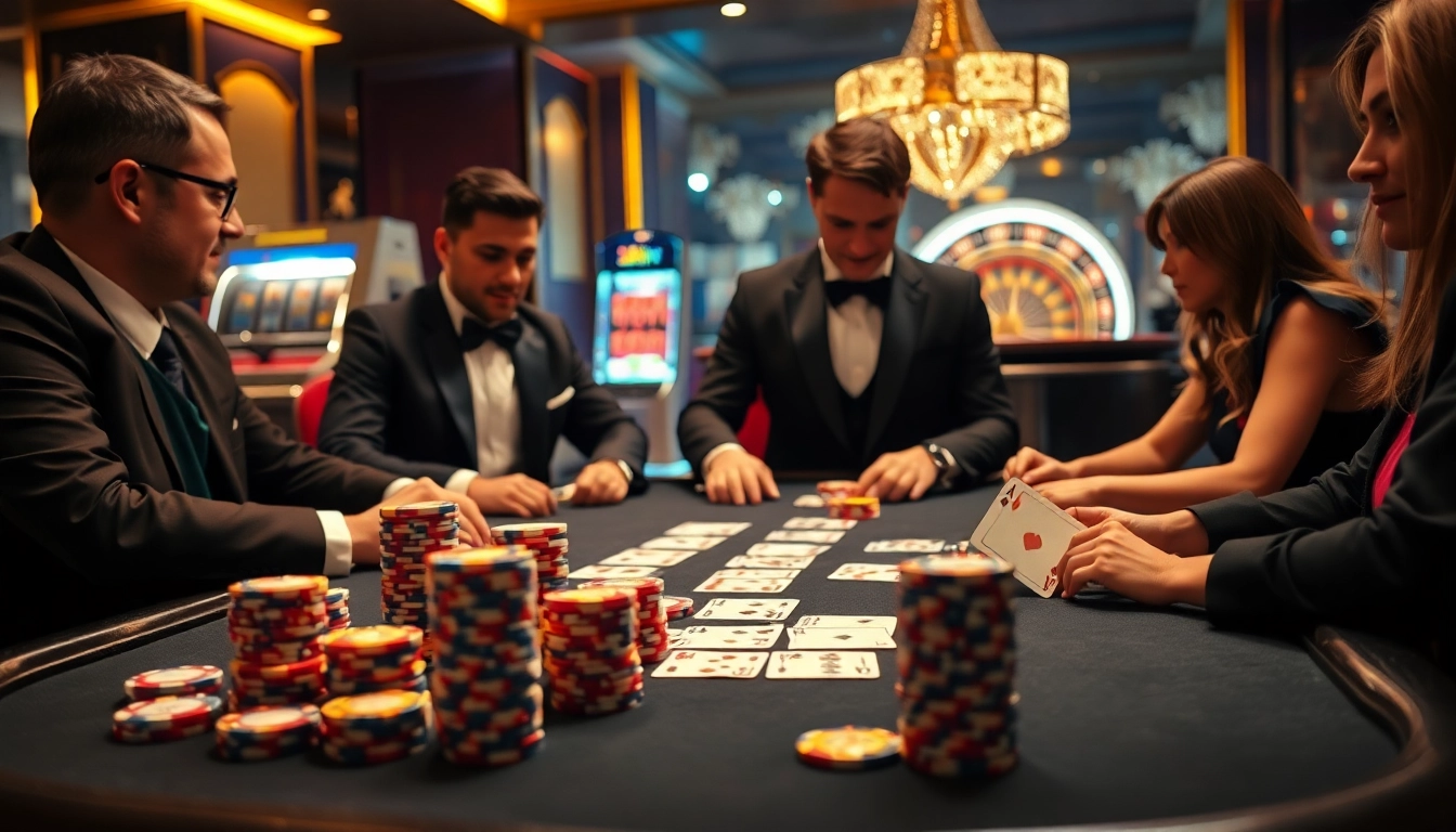 Experience the thrill of high-stakes gaming at 58win's luxurious poker table.