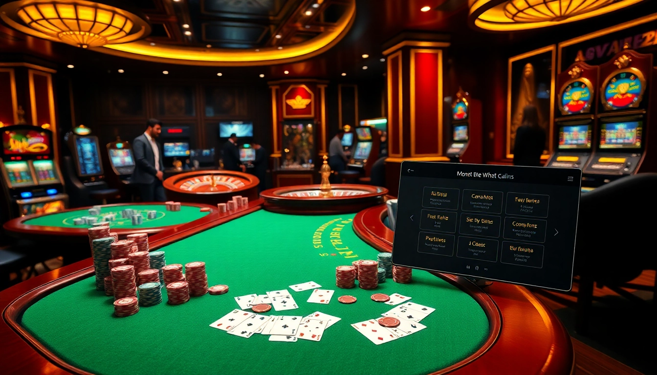 Winning at the slot machines on 69vn with vibrant casino atmosphere and poker chips.