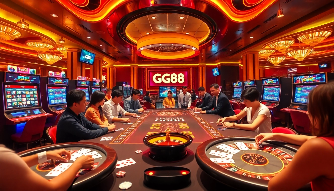Experience high-stakes excitement at GG88's vibrant casino with dynamic gameplay.