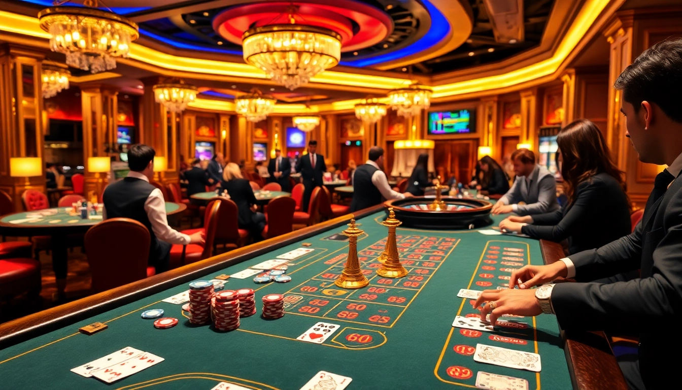 Engaged players at a vibrant table betting on games at https://88new.autos/ showcasing luxury and excitement.