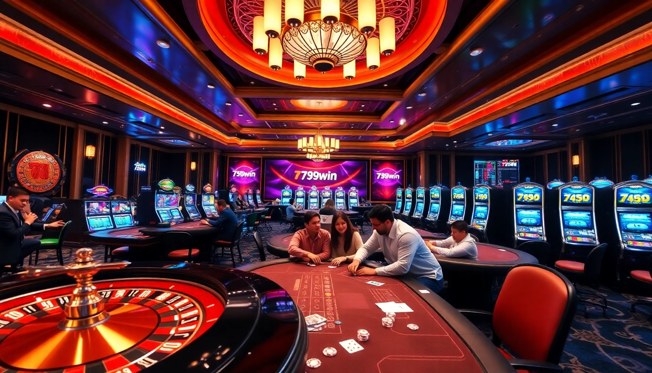 Experience the excitement of gambling at 789win with vibrant casino tables and engaging gameplay.
