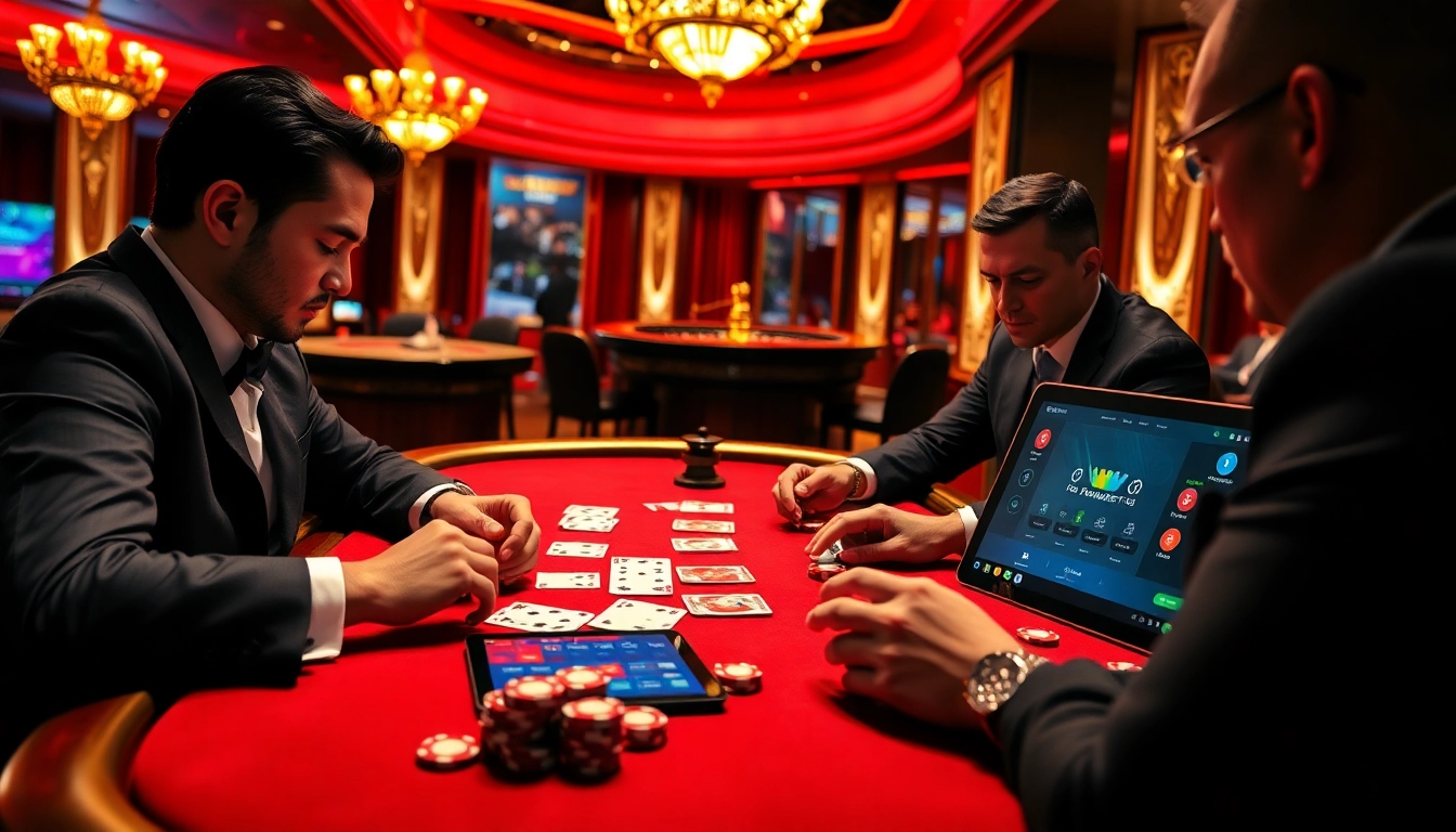 Experience high-stakes poker action at https://aa888bet.us/ with luxurious casino elements and professional players.
