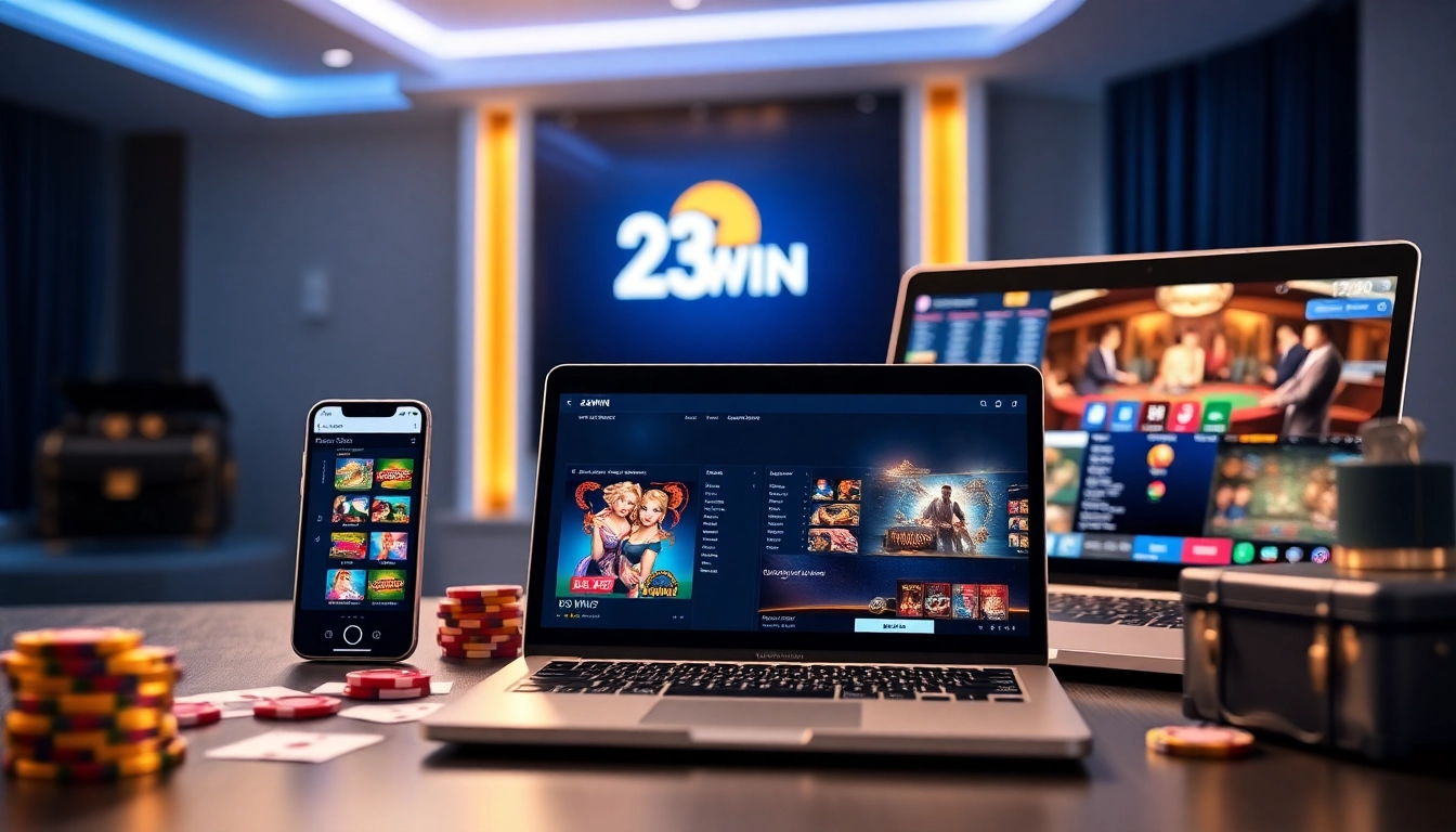 Experience the excitement of 23WIN with engaging casino games on multiple devices.